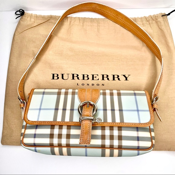 Burberry Handbags - Burberry | Blue NOVA Check Flap Shoulder Bag